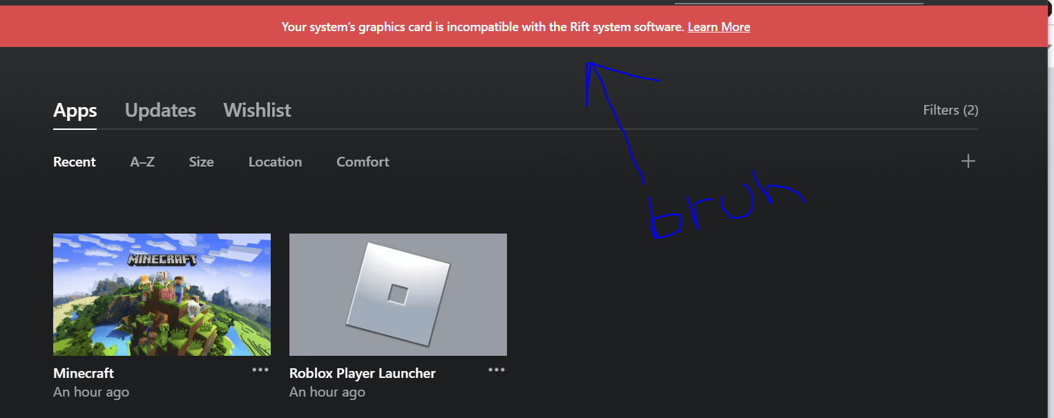 Oculus Your Systems Graphics Card Is Incompatible