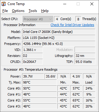 Program To Monitor CPU Temp