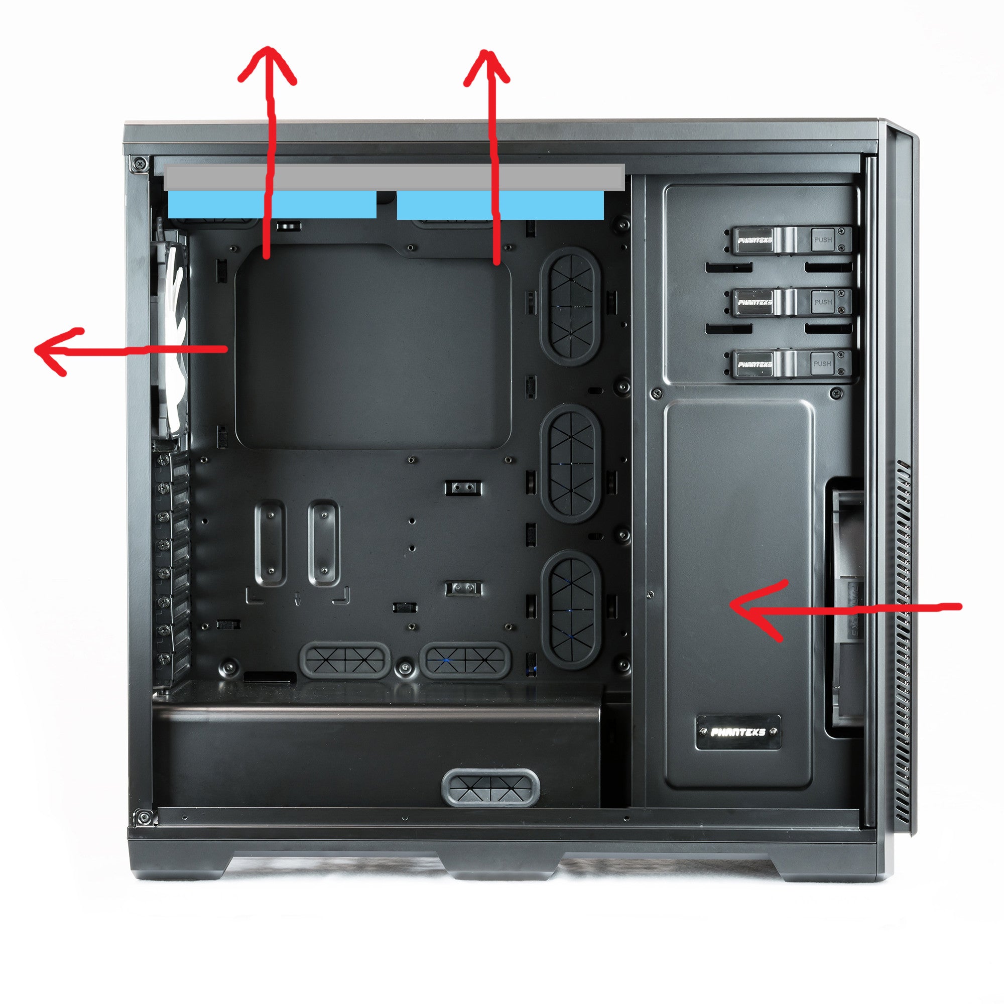 Push Pull Configuration CPU Cooling