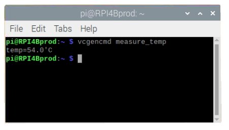 Raspberry Pi CPU Temperature Command Line