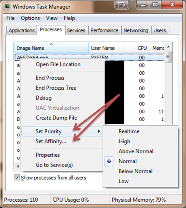 Set CPU Affinity Windows 10