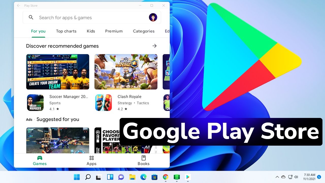 Sideload Google Play Store Windows 11