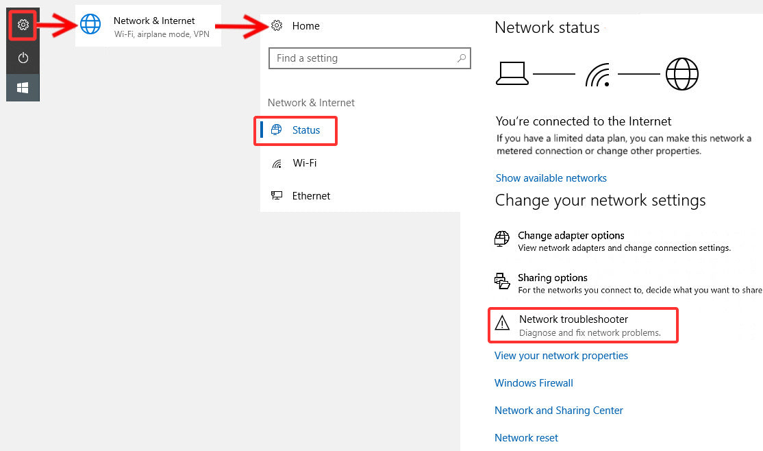 Troubleshoot Network Windows 11