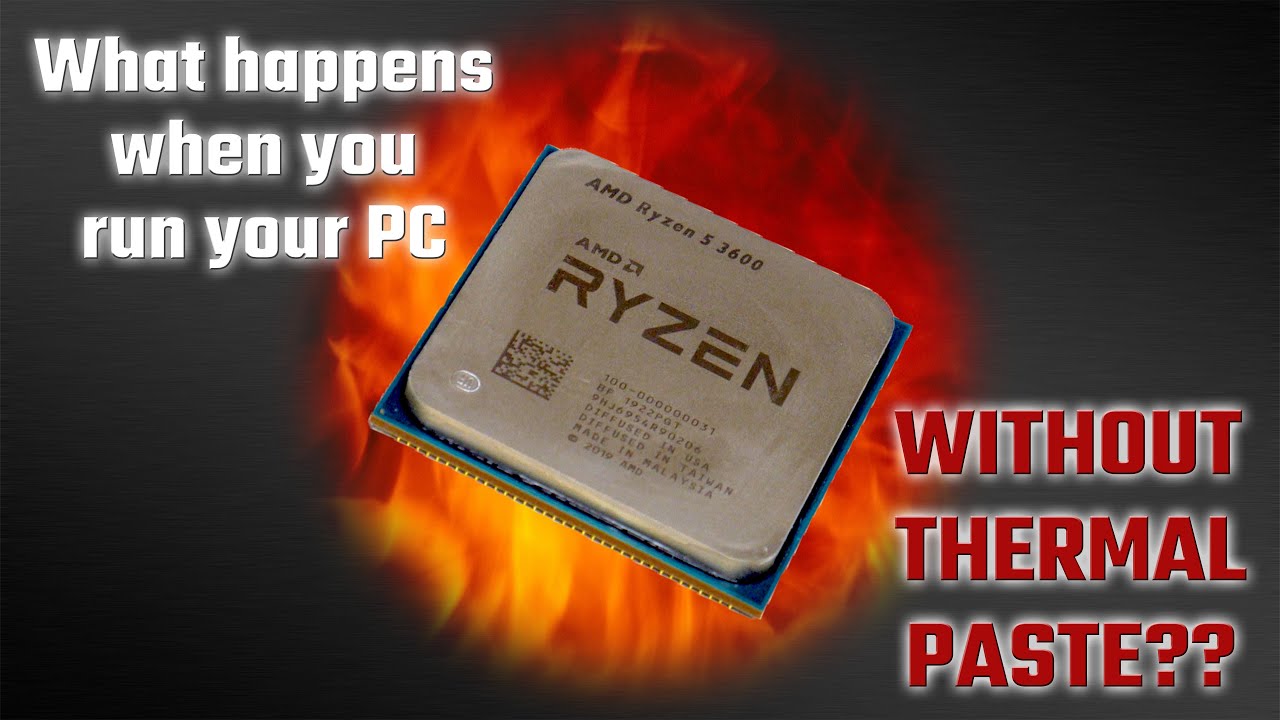 Using CPU Without Thermal Paste