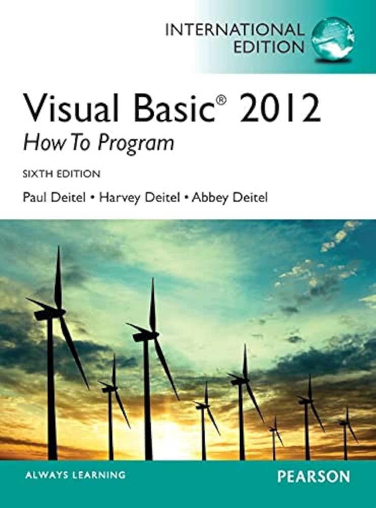 Visual Basic 2012 How To Program 6th Edition