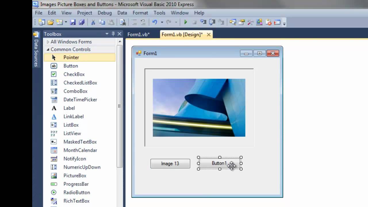 Visual Basic Display Image When Button Clicked