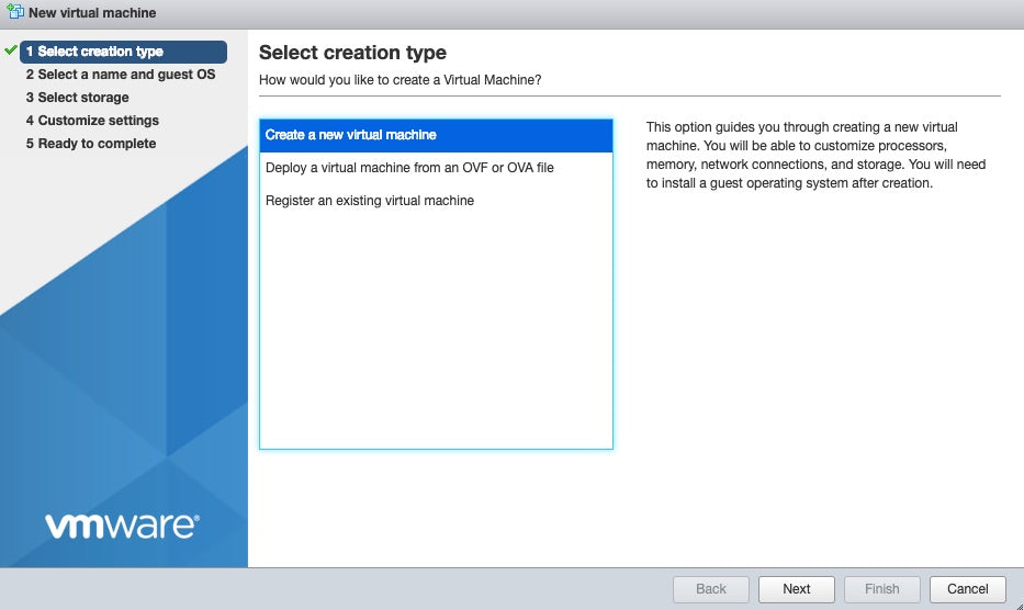 Vmware Esxi How To Create A Virtual Machine