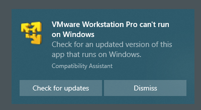 Vmware Workstation Pro Can’t Run On Windows