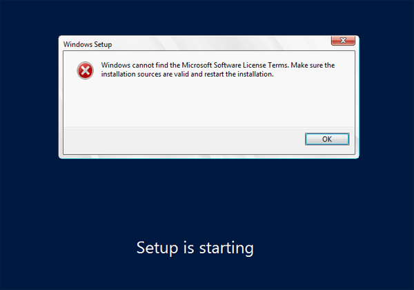 Vmware Workstation Windows Cannot Find The Microsoft Software License Terms