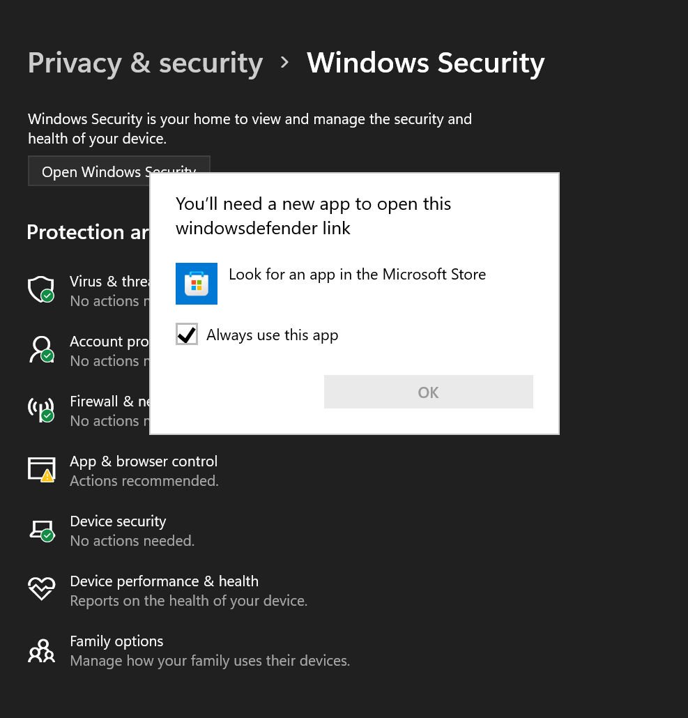 Windows Security Won’t Open Windows 11