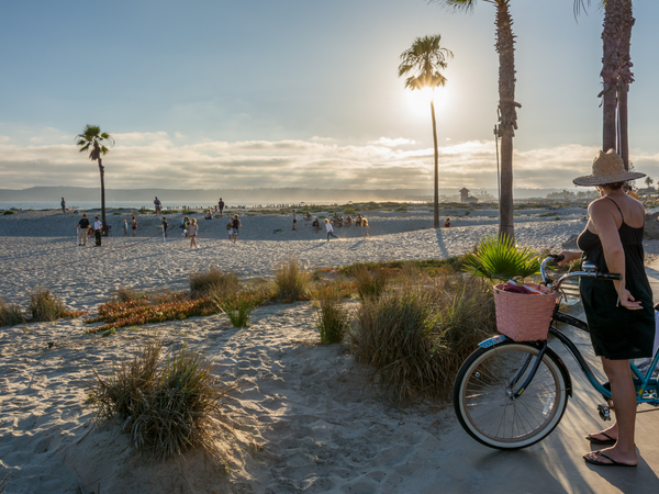 views from the bike path at the Del Coronado