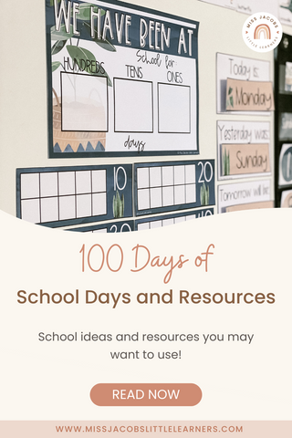 100 Days of School Days and Resources - Miss Jacobs Little Learners