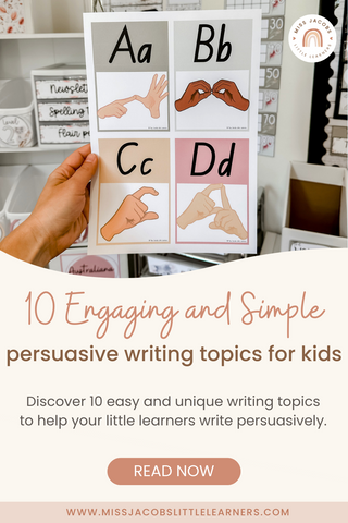 Persuasive writing topics to help your students become better writers - Miss Jacobs Little Learners