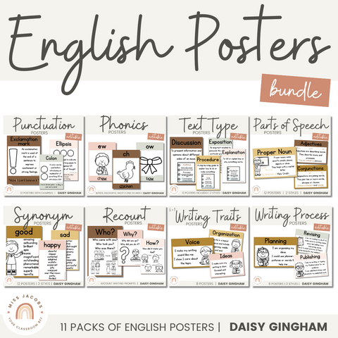 English Idioms Activities Posters, Classroom Decor