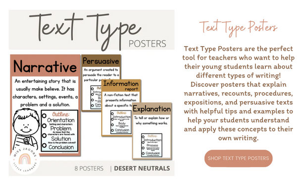 Miss Jacobs 'Text Type' resources bundle