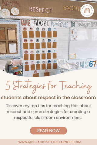 Strategies for teaching kids about respect in the classroom - Miss Jacobs Little Learners