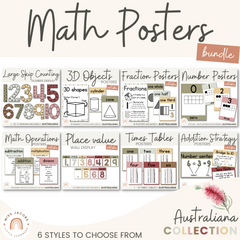 Australiana Math Posters Bundle - Miss Jacobs Little Learners