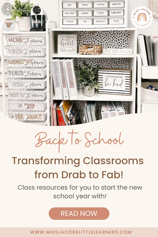 BACK TO SCHOOL RESOURCES: taking classrooms from drab to fab! - Miss Jacobs Little Learners