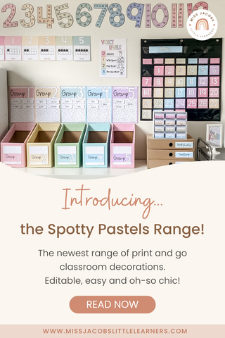 Introducing… the Spotty Pastels Range! - Miss Jacobs Little Learners