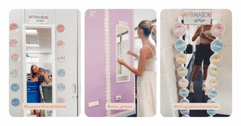 Affirmation stations from the pastel and spotty pastel decor collection
