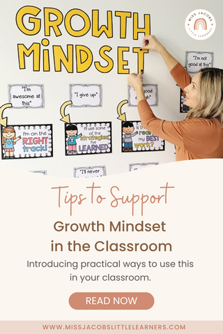 Tips to Support a Growth Mindset in the Classroom - Miss Jacobs Little Learners