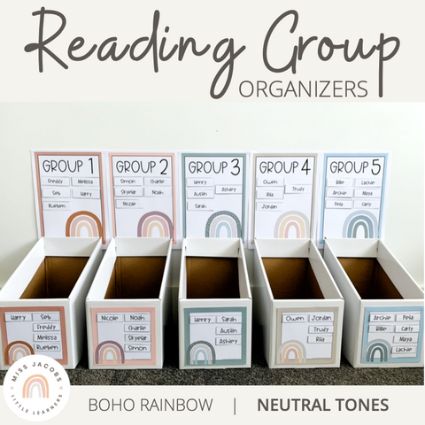 Miss Jacobs Little Learners Top Classroom Decor Trends Boho Rainbow Reading Groups