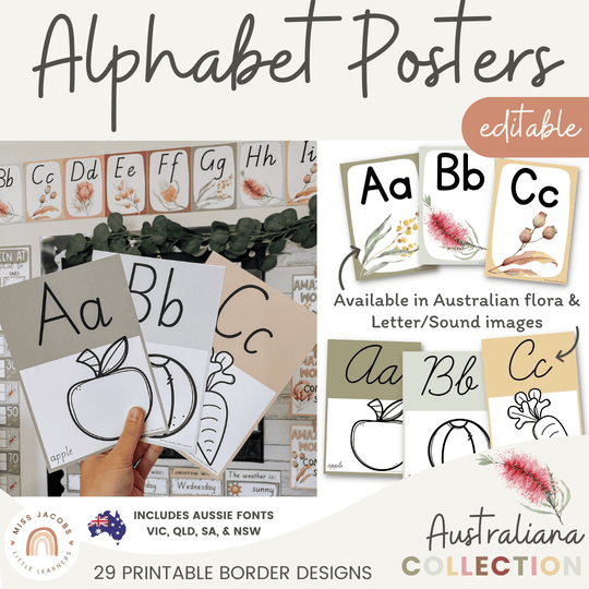 Alphabet Posters - Spotty Pastels - Miss Jacobs Little Learners