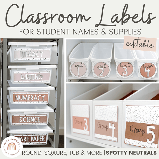 Cute Name Labels Bundle - Editable and Personalised