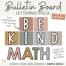 Modern Boho Bulletin Board Letters Display | Editable Rustic Spotted D -  Miss Jacobs Little Learners