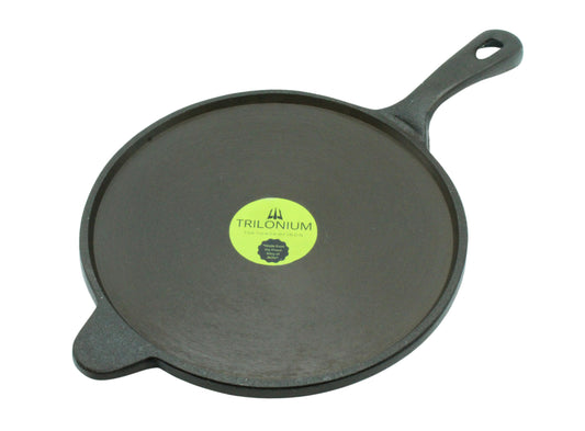 Sparkenzy Pre Seasoned Cast Iron Tawa, Dosa Tawa, Skillet