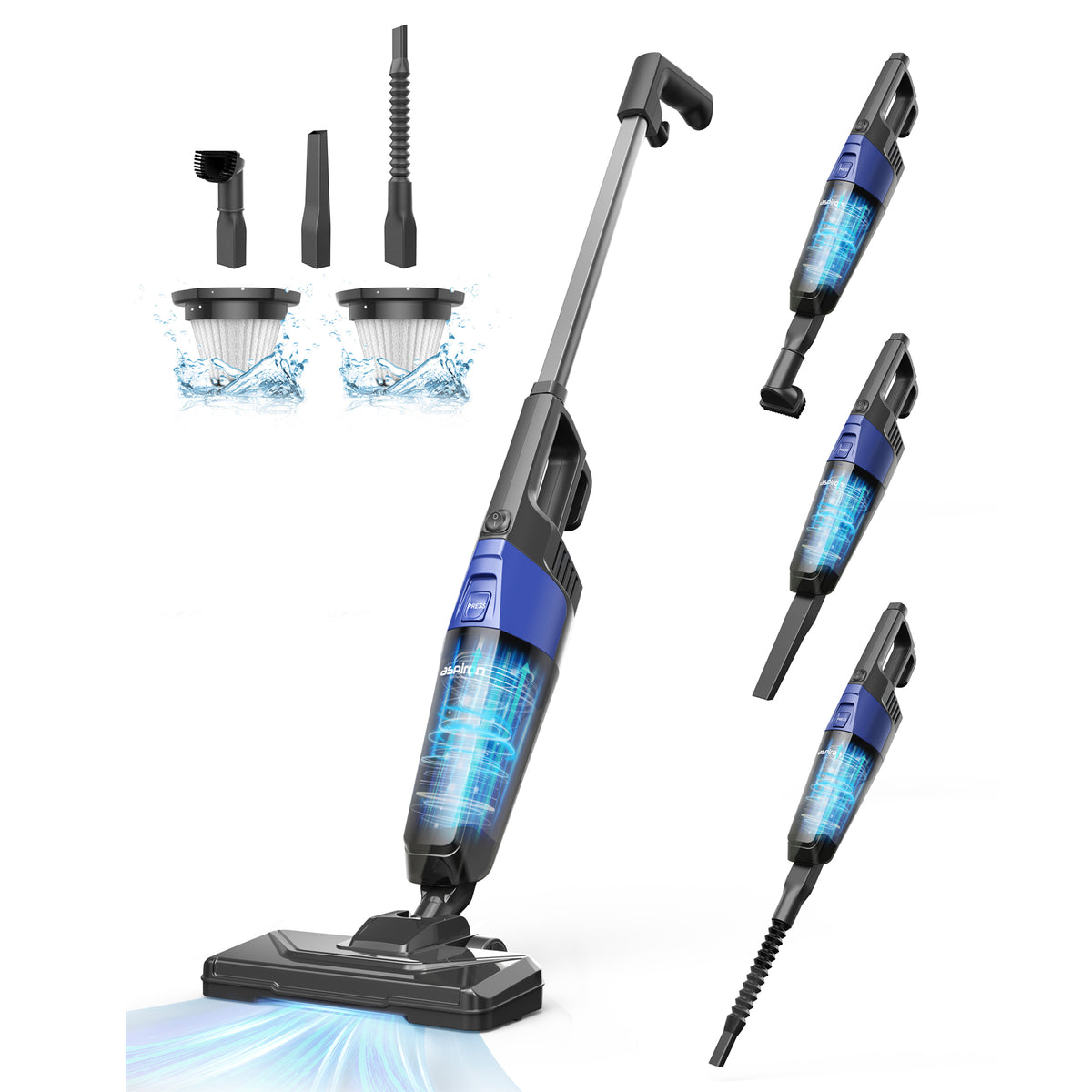 Besswin Electric Spin Scrubber, Cordless Shower Cleaner Brush with Adj