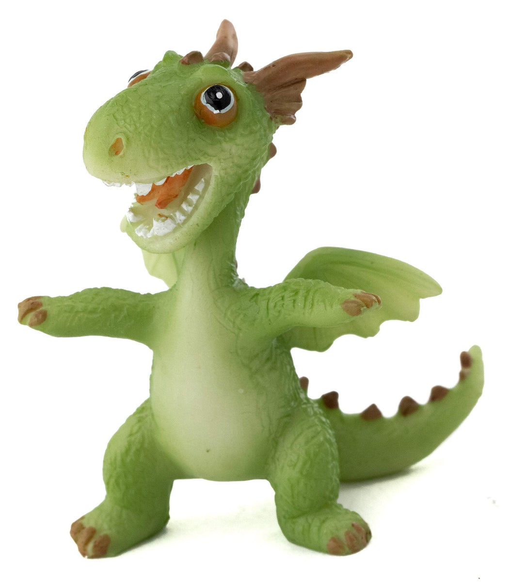 Mini Dragon Goofing, Fairy Garden, Mini Dragon, Dragon Playing, Miniat