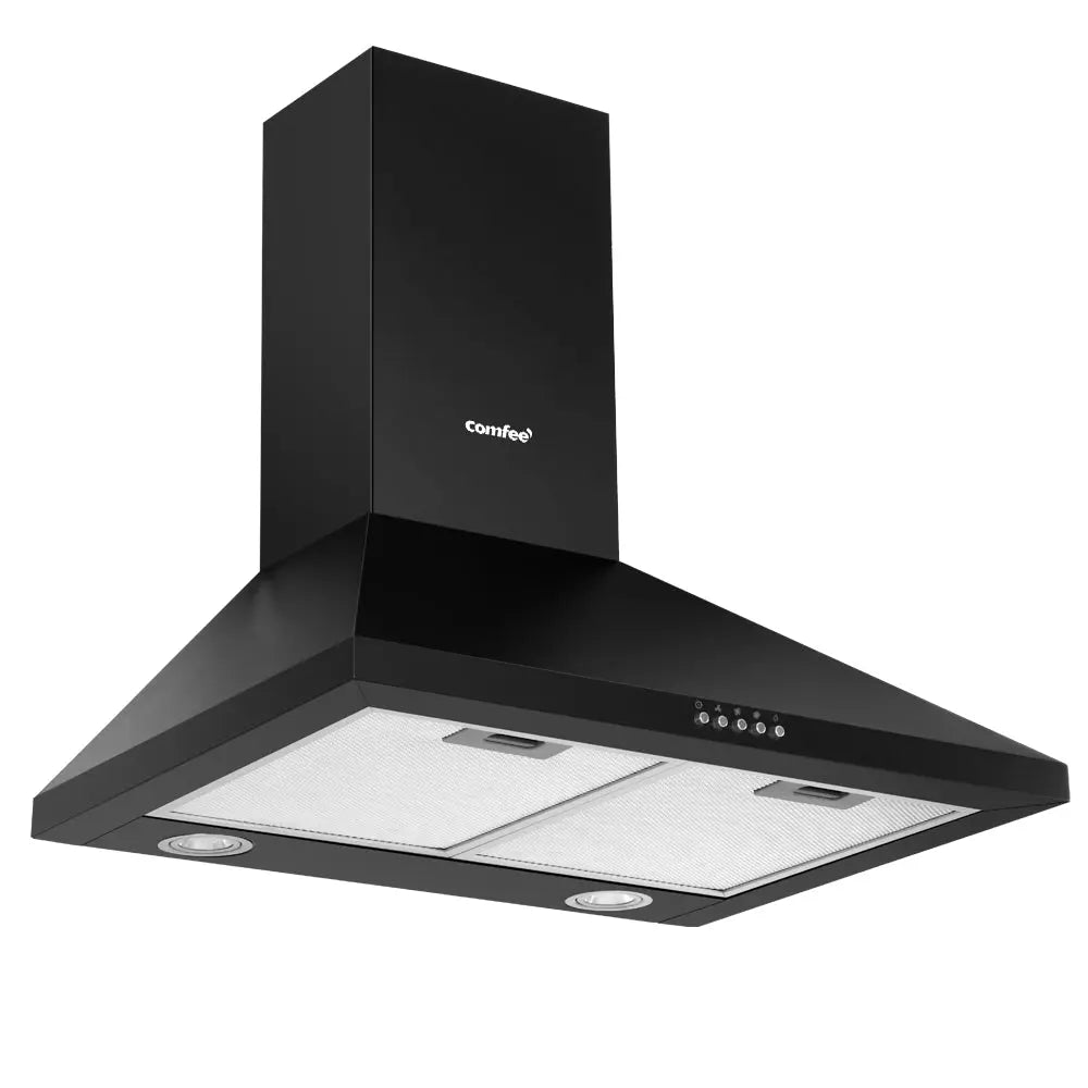 Comfee Rangehood 600mm Range Hood Home Kitchen Wall Mount Canopy 60cm Black Deals499