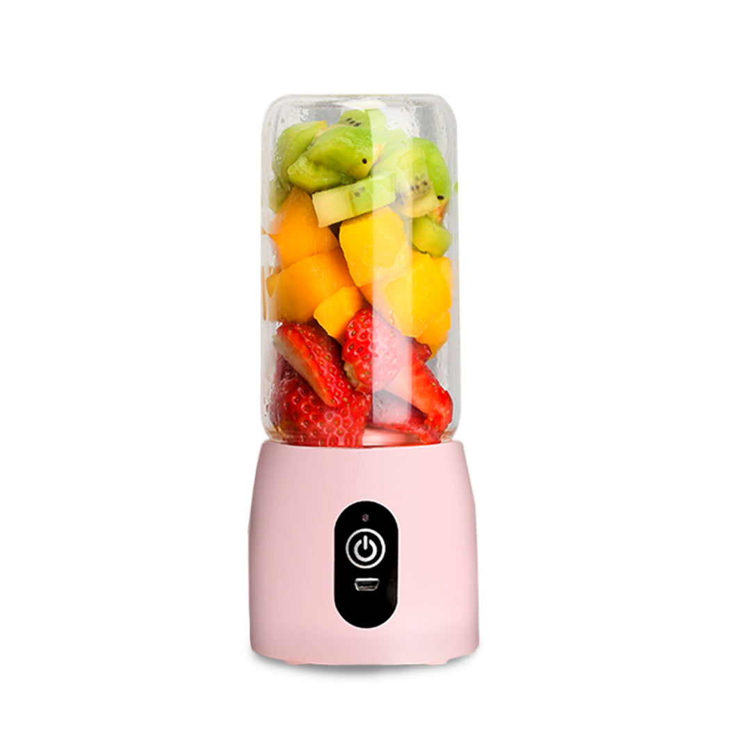SOGA Portable Mini USB Rechargeable Handheld Juice Extractor Fruit Mixer Juicer Pink Soga