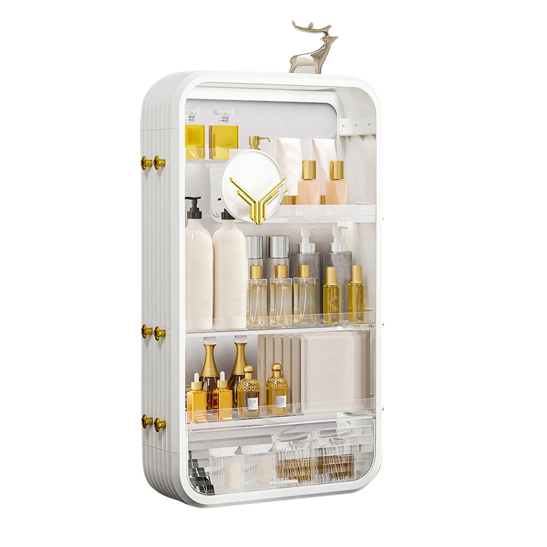 SOGA White Multi Tier Cosmetic Storage Rack Bathroom Vanity Tray Display Stand Organiser - Deals499
