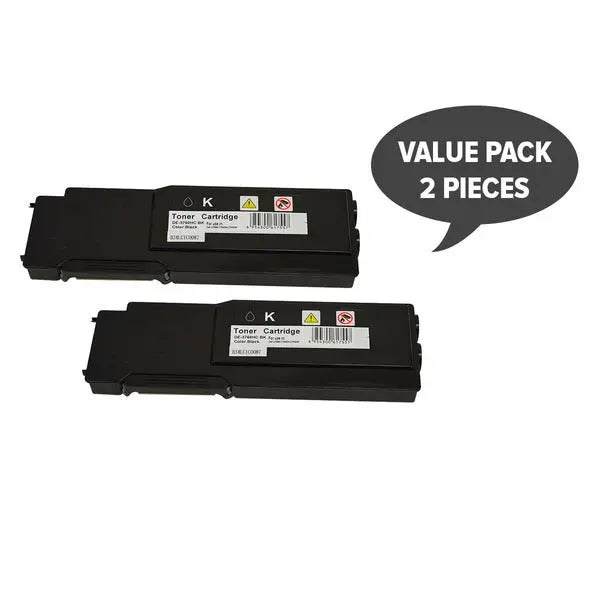 2 x 3760 Black Premium Generic Toner DELL