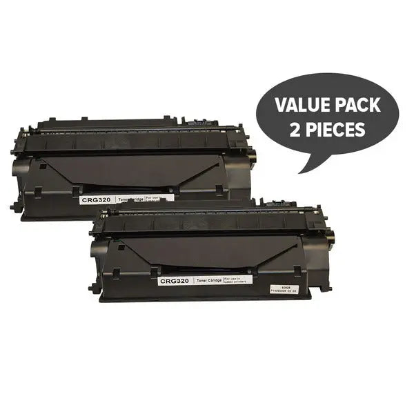 2 x Cart 320 Black Premium Generic Toner CANON