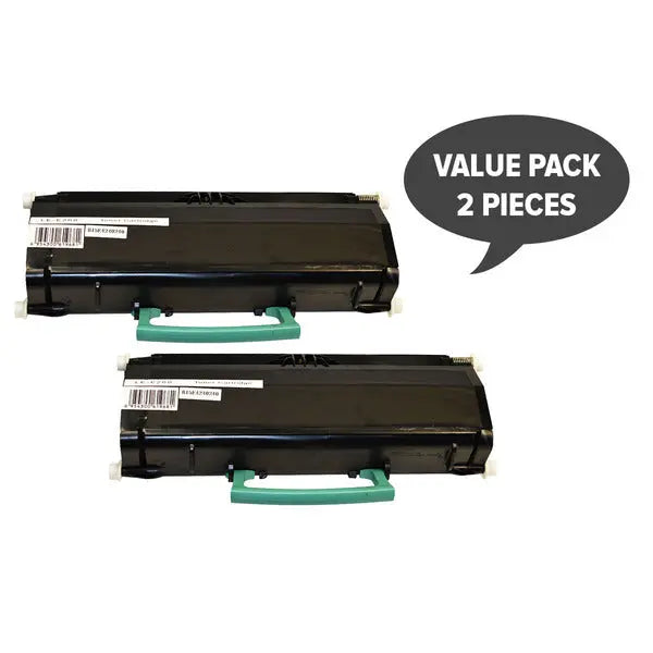 2 x E260 Black Generic Toner Cartridge LEXMARK