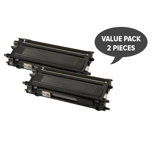 2 x TN-240BK Premium Generic Toner BROTHER