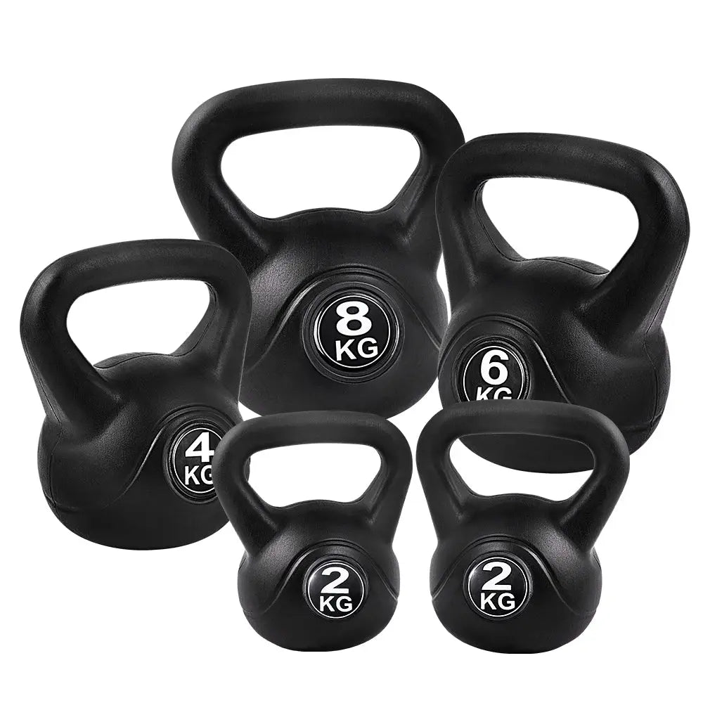 22kg Kettlebell Kettlebells Set Kettle Bell Bells Kit Weight Fitness Exercise Deals499