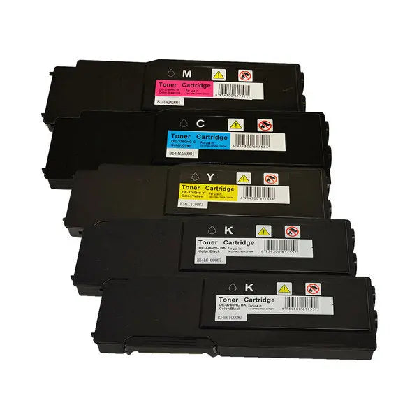 3760 Series Premium Generic Toner Set PLUS Extra Black DELL