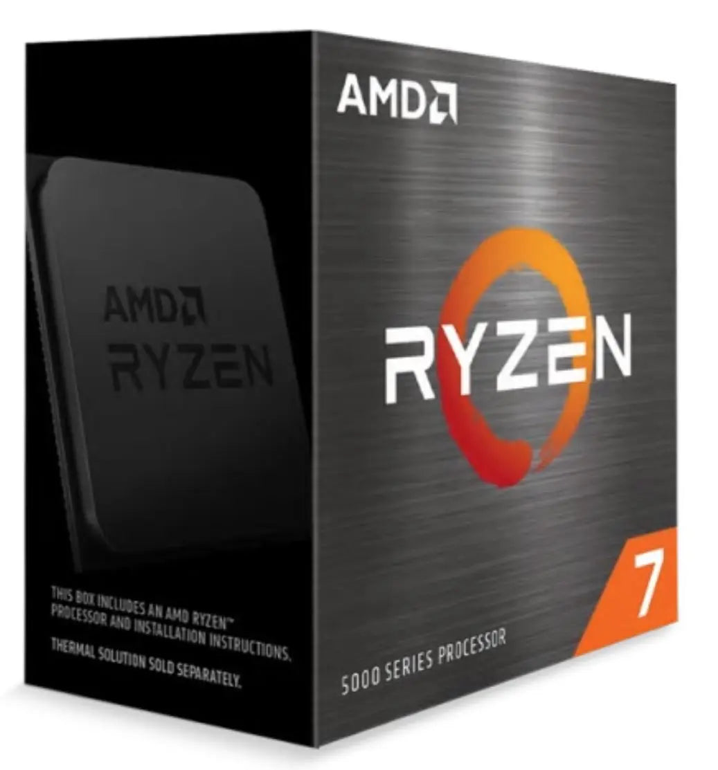 AMD Ryzen 7 5800X Zen 3 CPU 8C/16T TDP 105W Boost Up To 4.7GHz Base 3.8GHz Total Cache 36MB No Cooler (AMDCPU) (RYZEN5000) AMD