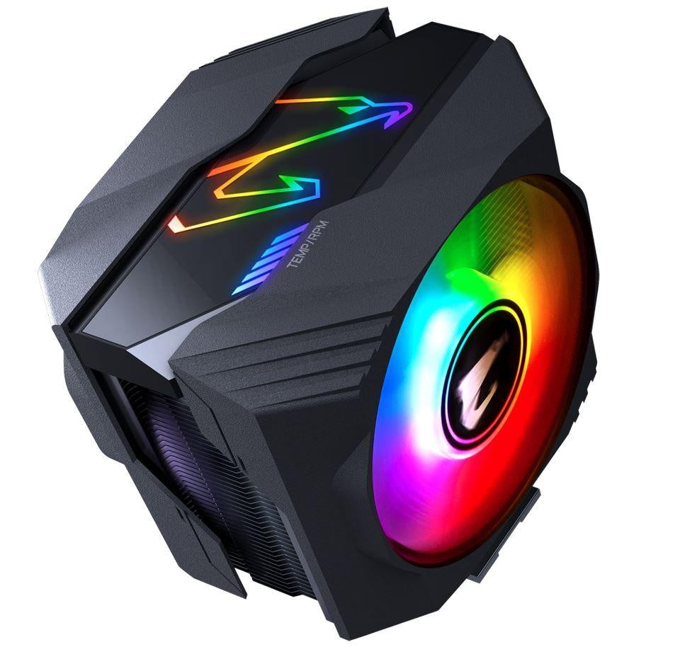 GIGABYTE AORUS ATC800 Multi Socket CPU Air Cooler RGB Dual 120mm Fan for Intel 2066 2011 1366 1156 1155 1151 1150 AMD AM4 FM2+ FM2 AM3+ AM3 ~ATC GIGABYTE