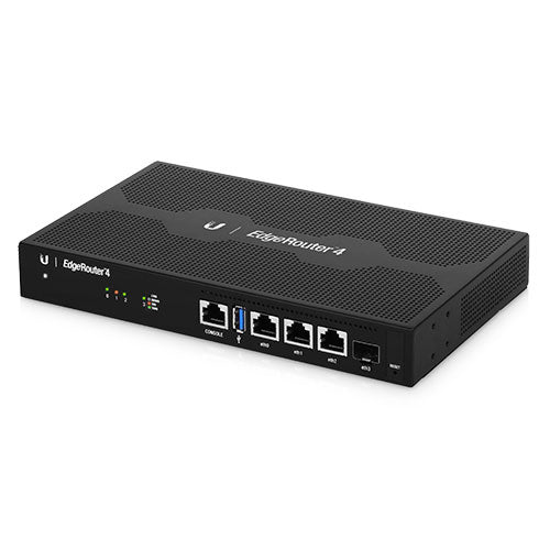 UBIQUITI EdgeRouter 4 - 3Port Gigabit Router, 1 SFP Port- 1GHz Quad Core Processor - 1GB RAM UBIQUITI