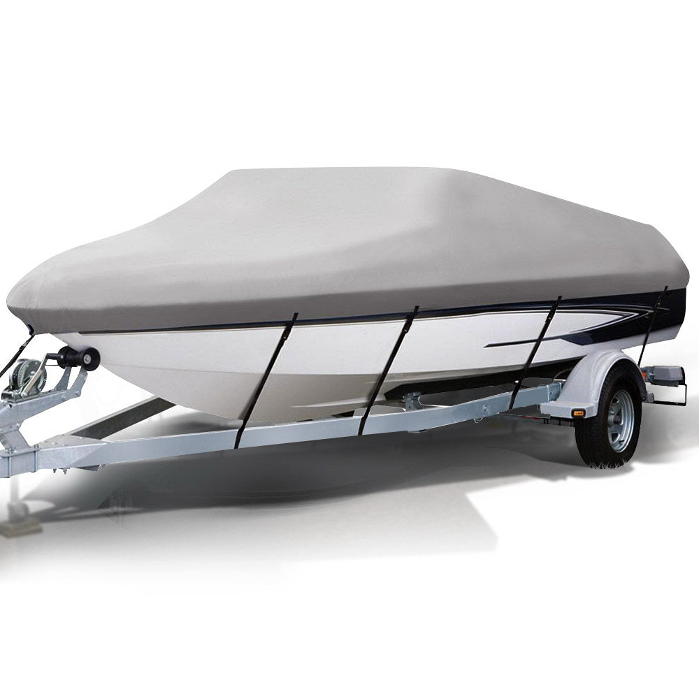 14 - 16 foot Waterproof Boat Cover - Grey Deals499