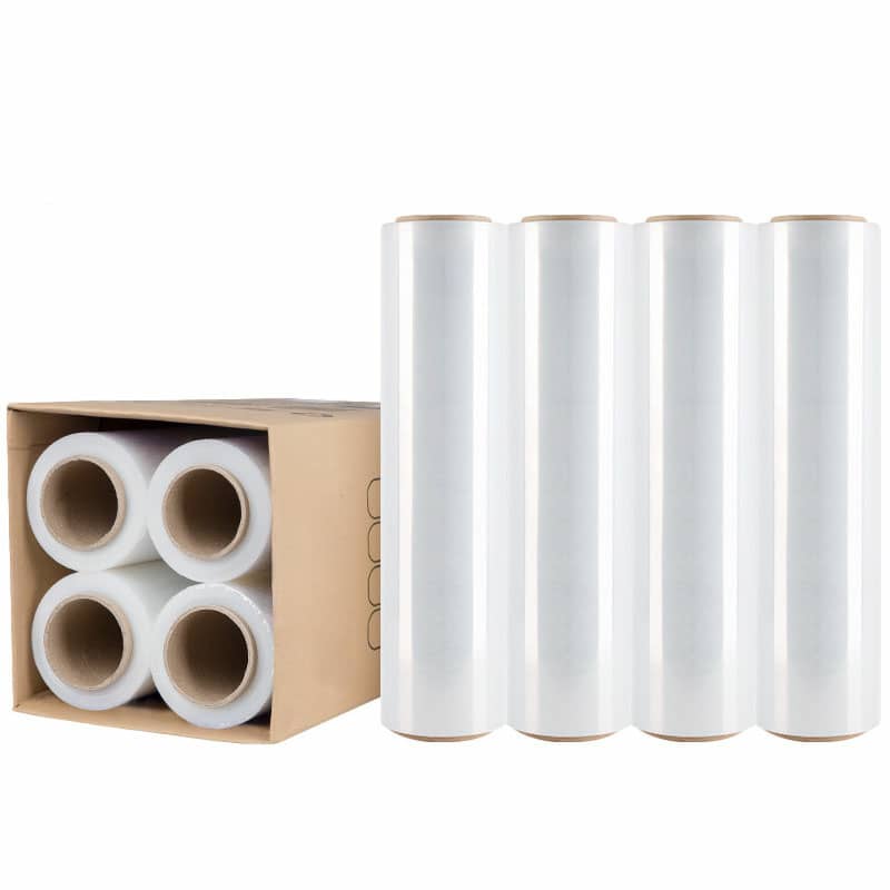 4 Packs - Moofer Premium Pallet Stretch Wrap 500mm x 300m x 25um Clear Deals499