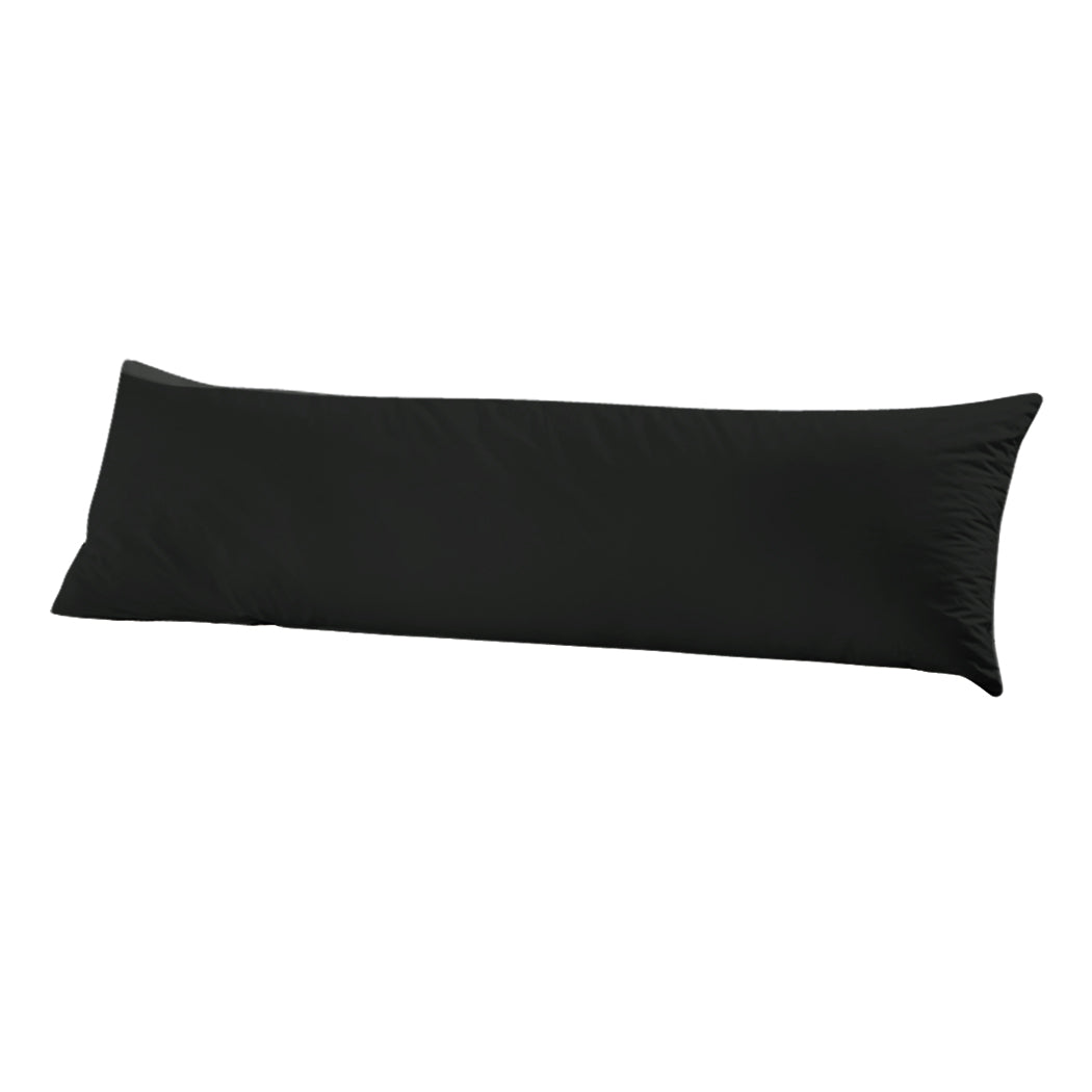 DreamZ Body Full Long Pillow Luxury Slip Cotton Maternity Pregnancy 150cm Black Deals499