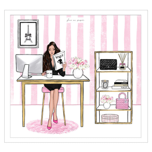 Girl Boss - Pink – Glue On Paper