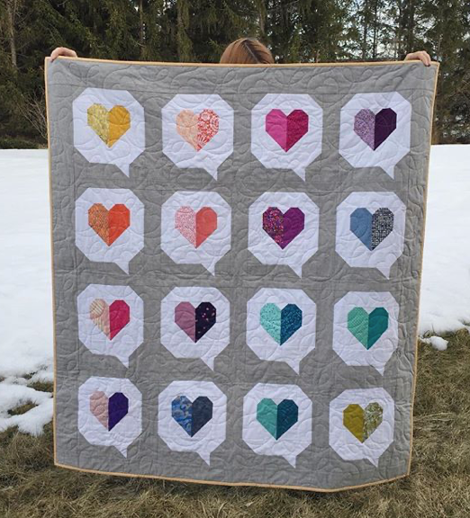 i heart you quilt