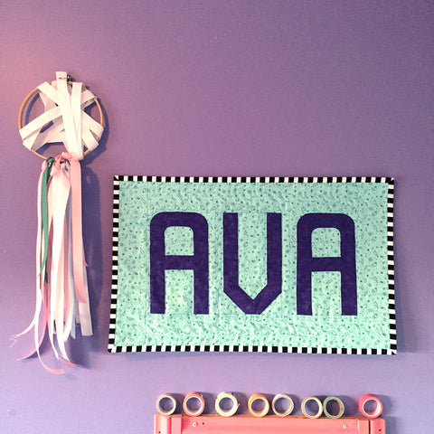 Ava english paper pieced banner